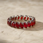 Ruby Inlay Gold Ring