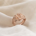 Majestic Flower Gold Ring
