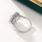 Crystal Cluster Halo Statement Ring