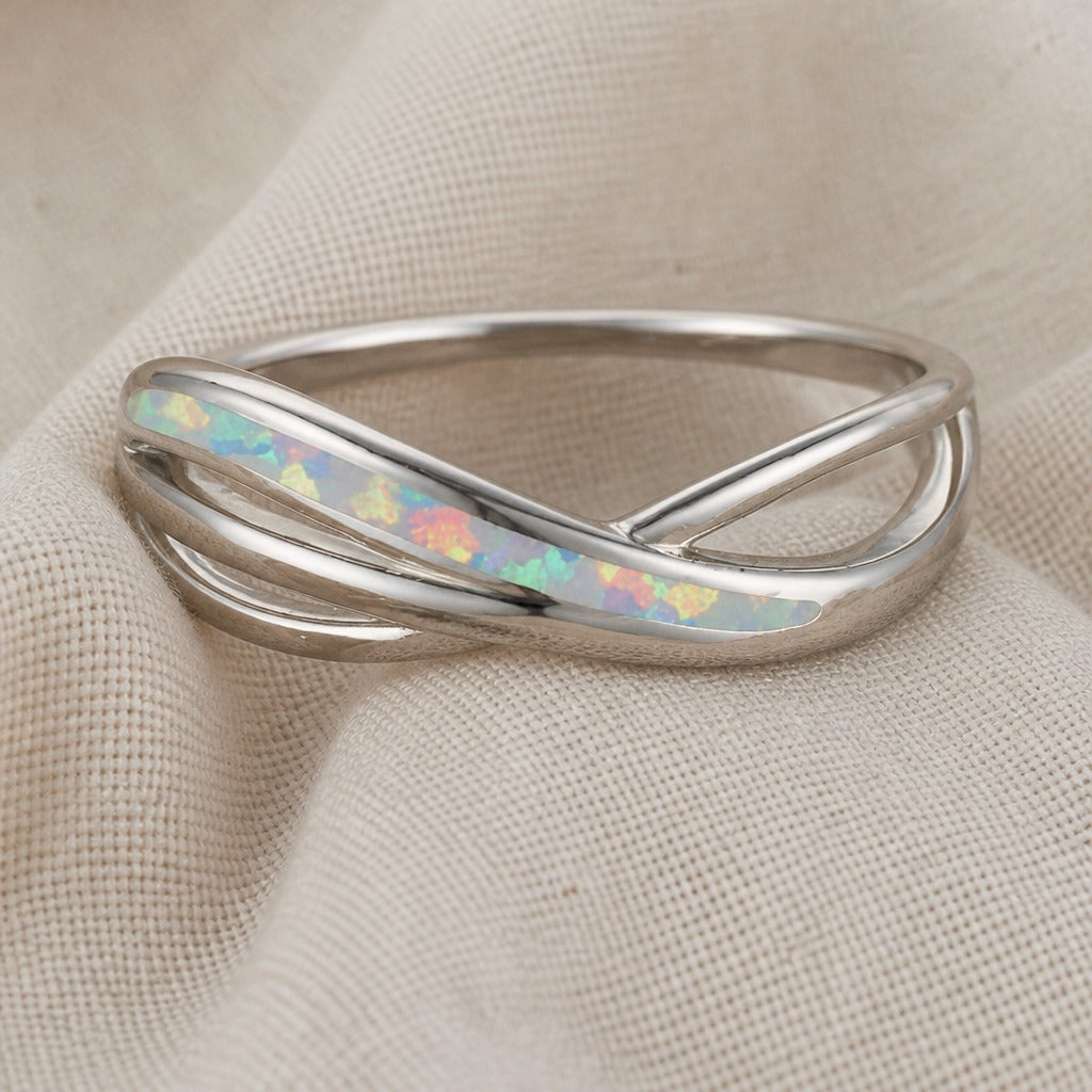 Azure Stone Silver Ring