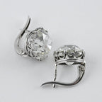 Luxe Vintage Silver Zirconia Earrings