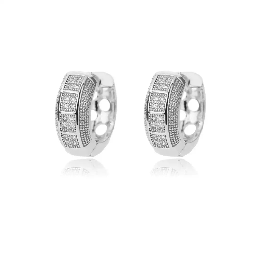 Timeless Hoop Earrings in Cubic Zirconia