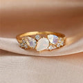 Vintage Gold Moonstone Ring