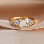 Vintage Gold Moonstone Ring