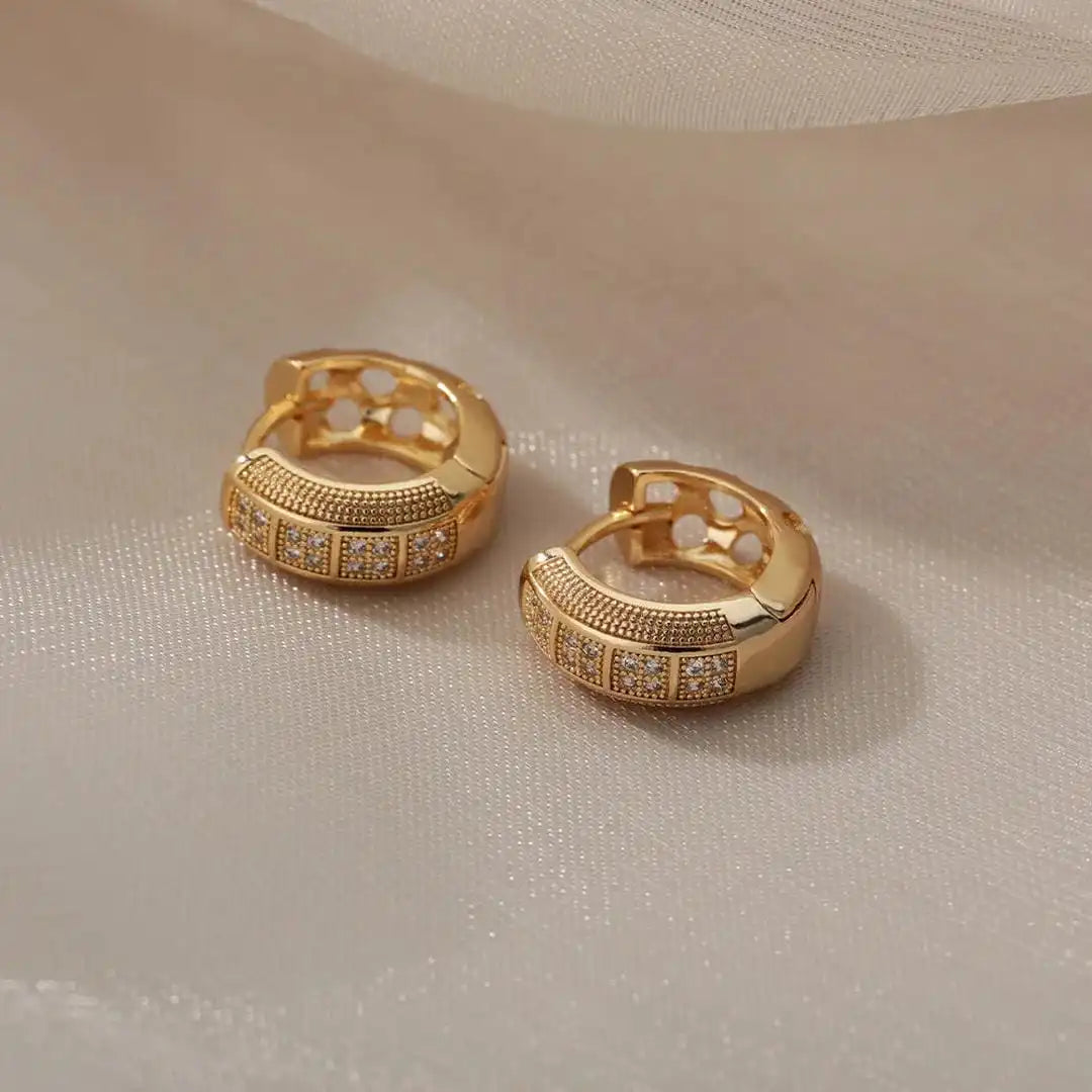 Timeless Hoop Earrings in Cubic Zirconia