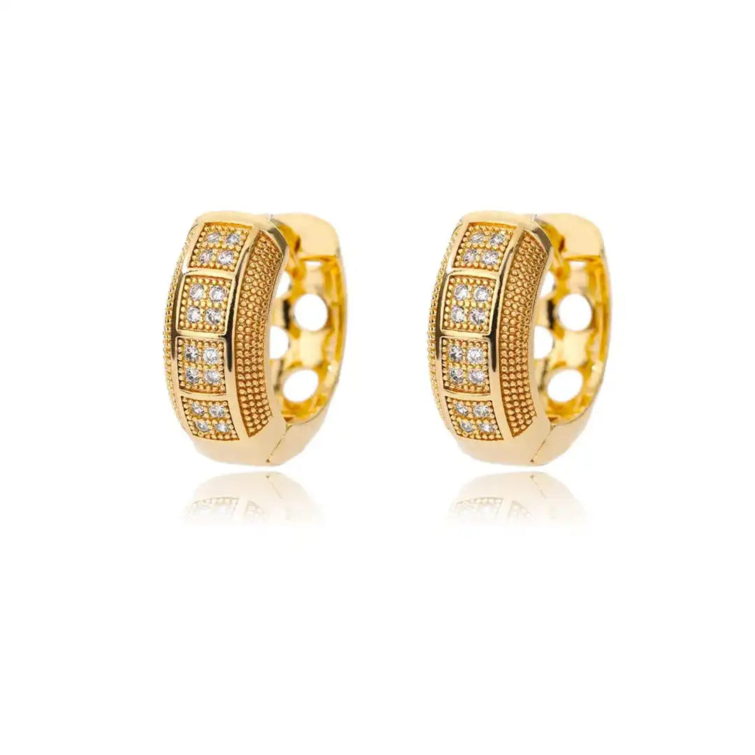 Timeless Hoop Earrings in Cubic Zirconia
