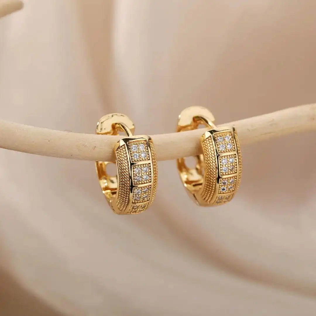Timeless Hoop Earrings in Cubic Zirconia