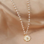 Daisy Pearl Pendant Necklace