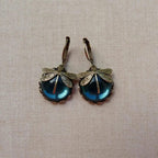 Antique Gold Dragonfly Earrings