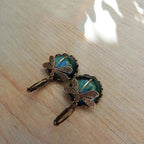 Antique Gold Dragonfly Earrings
