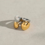 Two-Tone Gold Silver Stackable Ring