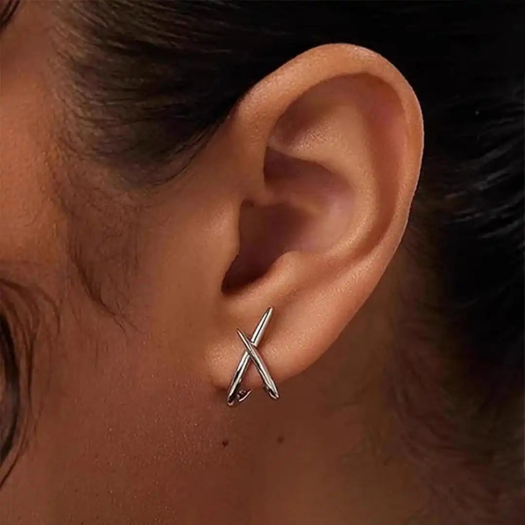 Timeless Gold Crucifix Earrings