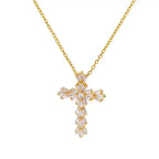 Timeless Silver Zirconia Crucifix Necklace