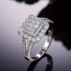 Square Zirconia Wedding Ring