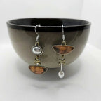Natural Orange Stone Earrings