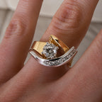 Artistic Double Tone Ring