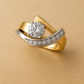 Artistic Double Tone Ring