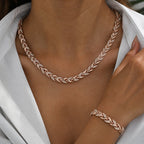 Elegant Glass Rhinestone Mermaid Tail Set