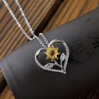 Sunflower Heart Necklace
